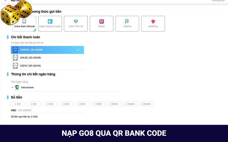 Hướng Dẫn Quy Trình Nạp Tiền Go8 Nhanh Gọn Trong Tích Tắc - SLOT817.SBS