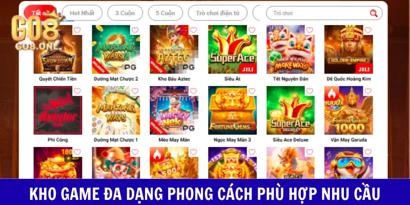 Nổ Hũ GO8 - Kho Game Slot 500+ Sản Phẩm Săn Jackpot - SLOT817.SBS